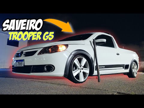 SAVEIRO TROOPER G5 NAS CROSS 17| BRED PHOTOS | AMIZADE E CARRO BAIXO