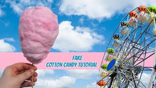 HOW TO MAKE #FAKE COTTON CANDY LIKE A PRO