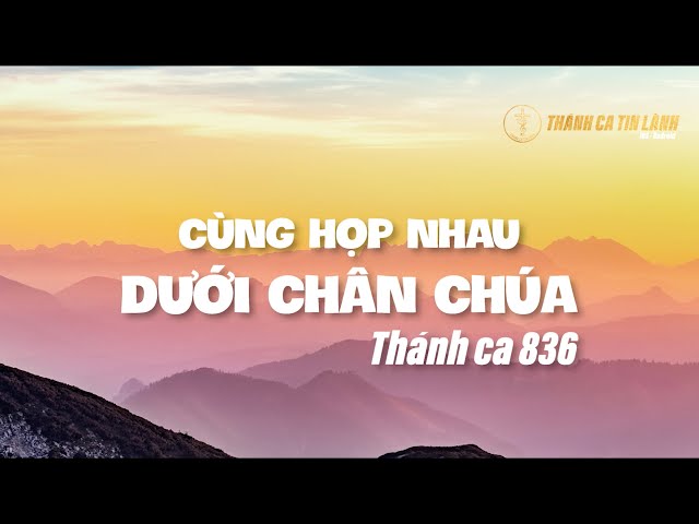 THÁNH CA 836 | CÙNG HỌP NHAU DƯỚI CHÂN CHÚA | KARAOKE THÁNH CA TIN LÀNH