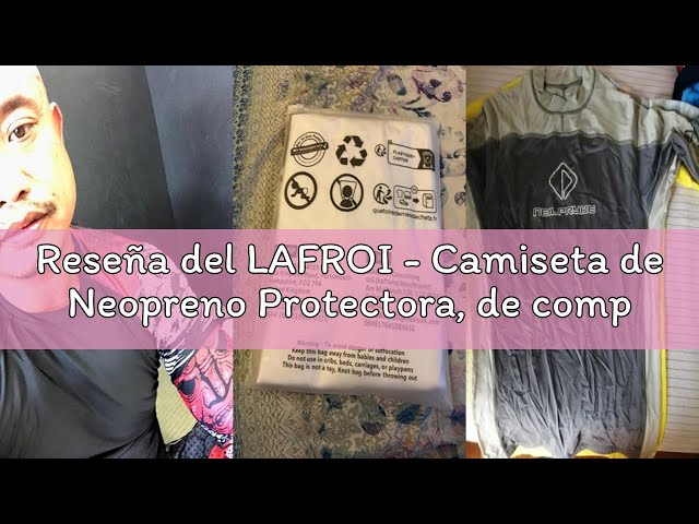 Vídeo relacionado con LAFROI - Camiseta de Neopreno Protectora, de compresión, para Hombre, Manga Larga, UPF 50+, Ajustada, Modelo CLYYB (Asym Dragon,L)