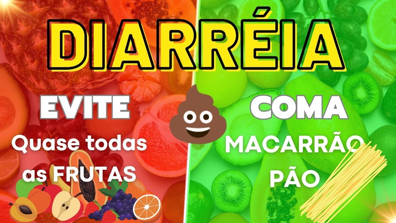 O que COMER com DIARREIA? | Alimentos proibidos e permitidos com diarreia liquida