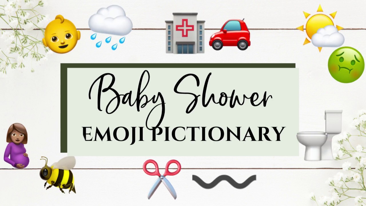Emoji Pictionary Baby Shower Game!