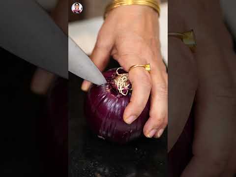 प्याज़ काटने की यह ट्रिक कैसी लगी बताना ज़रूर #recipe  #masalakitchen #cooking #food #trending