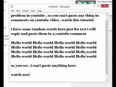 Fix youtube comments ( copy / paste ) problem