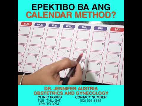 PAANO ANG CALENDAR METHOD