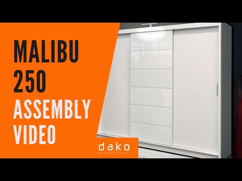 Wardrobe Assembly Video - DAKO FURNITURE - Malibu 250 - 14