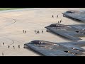 US Pilots Rush for Their Massive Stealth Bombers and Takeoff at Full Throttle
