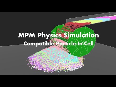 MPM Physics Simulation | Compatible Particle-In-Cell (CPIC)