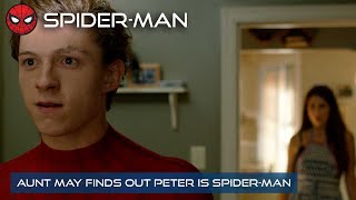 Aunt May Finds Out Peter Is Spider-Man | 4K | Spider-Man: Homecoming | With Captions