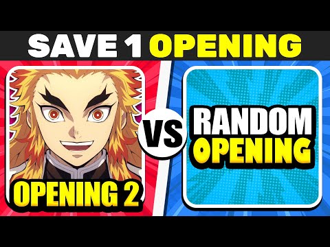 SAVE the ANIME OPENING Without Knowing the NEXT One! 🔥😱