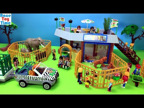 Playmobil Animals Zoo Building Playset - Build and Play