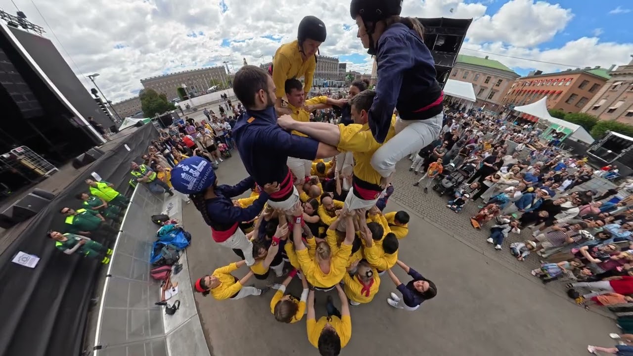 Castellers d’Estocolm & Castellers de Copenhaguen al Kulturfestivalen amb la DJI Osmo 360