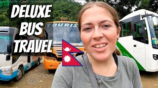 Riding NEPAL'S $8 Tourist Bus from KATHMANDU to Bandipur 🇳🇵