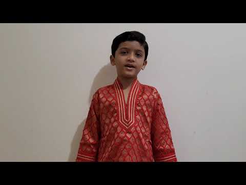 Veekshith saying Bhagavadgita 3 slokhas