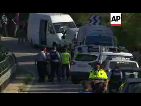Suspect in Barcelona van attack shot dead, police say