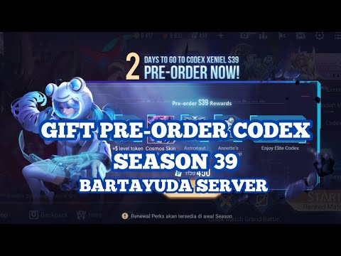 [Arena of Valor] Pre-Order Codex Season 39 Bartayuda Server Dapet Skin Cosmos