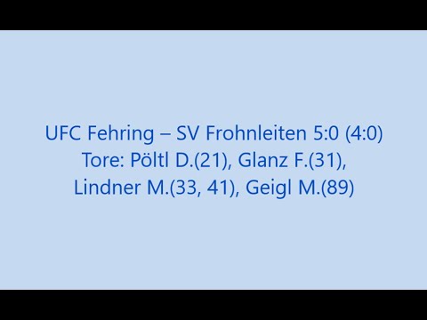 Fehring – Frohnleiten 5:0 (4:0)