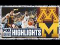 Minnesota Golden Gophers Vs No 3 Michigan Wolverines Highlights FOX College Hoops