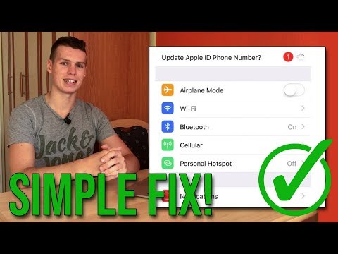 HOW TO FIX "Update Apple ID Phone Number" MESSAGE IN...