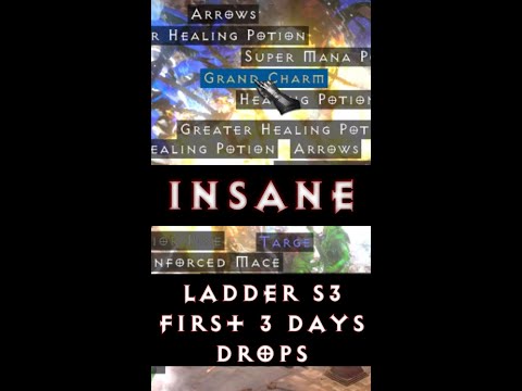 Ladder S3 First 3 days MF Drops Magic Find Ladder Season 3 in Diablo 2 Resurrected Patch 2.6 #Shorts
