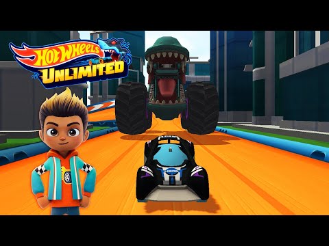 HOT WHEELS UNLIMITED - Let’s Race Monster Trucks And Futurismo In Mega Wrex