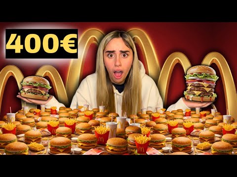 HO ORDINATO TUTTO IL MENÙ del MCDONALD’S (Sono stata male)🤢