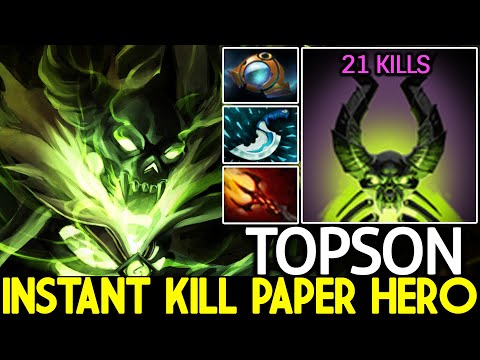 TOPSON [Pugna] Imba Dagon Build Instant kill Paper Hero Dota 2