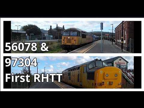 Abergele and Pensarn 02.10.2019 - Colas 56078 & Network Rail 97304 on first RHTT