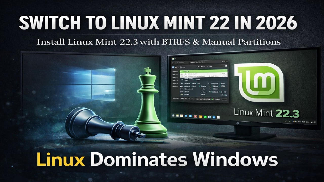 How to Install Linux Mint 22.3 with Manual BTRFS Partitions | Clean & Modern Setup