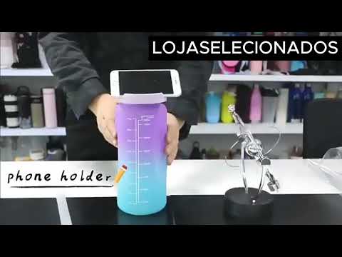 kit com 3 Garrafas Squeeze motivacional