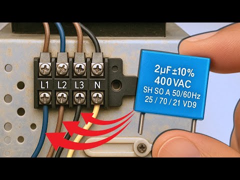 How I Made 3 Phase Power Using Just a Capacitor to Fix a 4 Ton AC!