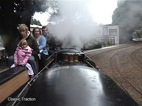 CAB RIDE ON UP 4-8-4 No. 838 QUEEN OF NEBRASKA AT THE FOREST RAILROAD THEME PARK, DOBWALLS.