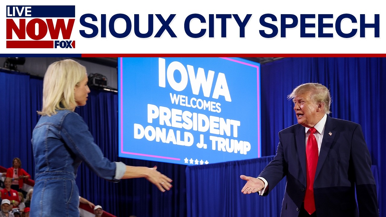 WATCH: Trump rallies for Senate hopeful Ashley Hinson in Iowa