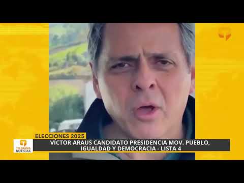 Víctor Araus Candidato Presidencia Mov. Pueblo, Igualdad y Democracia - Lista 4