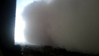 preview picture of video 'طوفان شن تهران/خوابگاه دانشگاه شهید بهشتی/ولنجک - Dust storm in tehran'