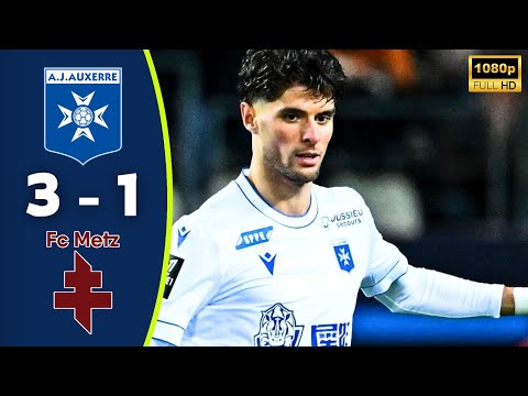 Auxerre vs Metz 3-1 Resumé | Anouar El Azzouzi Goal | Ligue 1 Highlights | Kévin Danois Goal