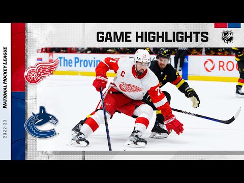 Red Wings @ Canucks 2/13 | NHL Highlights 2023