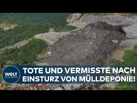 Video Thumbnail: UNGLÜCK AUF DEN PHILIPPINEN: Mülllawine verschüttet Dutzende Menschen – eine Tote und 38 Vermisste