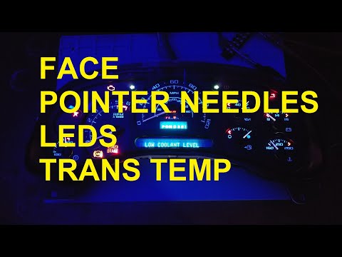Adding Aftermarket Face, Needles, White LED's & Trans.