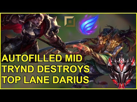 ADVANCED MID TACTICS  DESTROYS GRANDMASTERS DARIUS - Tryndamere vs Darius
