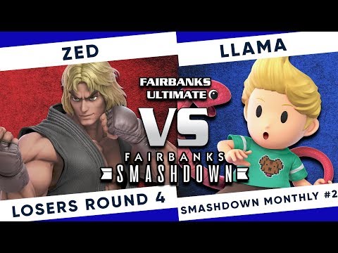 Fairbanks Smashdown Monthly #2 - Zed (Ken) vs Llama (Lucas) SSBU - Losers Round 4