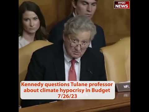 Kennedy Questions Tulane Professor: "Globally Recognized Thought Leader" — Speech Fees, Tulane As Elite