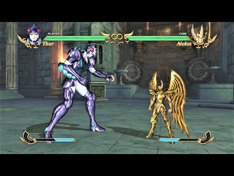 Phecda Thor vs Sagittarius Aiolos God Cloth (Hardest AI) - Saint Seiya: Soldiers' Soul