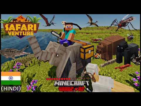 😱 I SURVIVED IN SAFARI WORLD in Minecraft And Here's What Happened ! |  Minecraft Hindi
