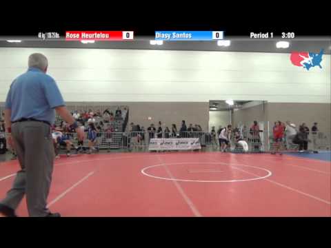 FILA Junior 48 kg / 105.75 lbs. - Rose Heurtelou vs. Diasy Santos