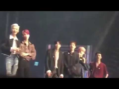 190727 EXO reaction to fans freaking out in the venue because of the rat at ExplOration in Seoul D5