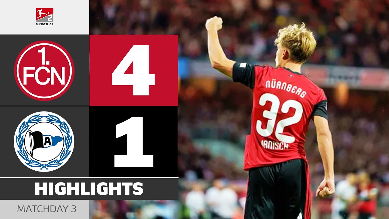 Third Win In A Row! | 1. FC NÜRNBERG - ARMINIA BIELEFELD | Highlights | Matchday 3 – Bundesliga 2