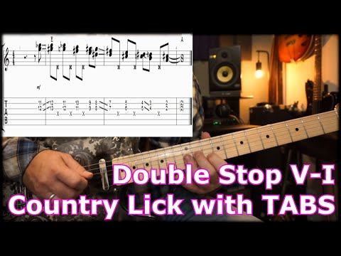 Double Stop Country Lick with TABS