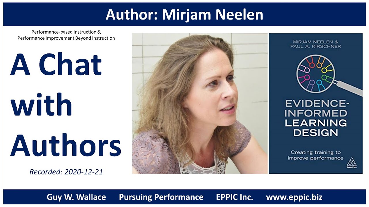 A Chat With Authors - Mirjam Neelen