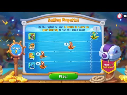 @Fishdom Level 11610 - 11618, Won 1st Place in Sailing Regatta Stage 2